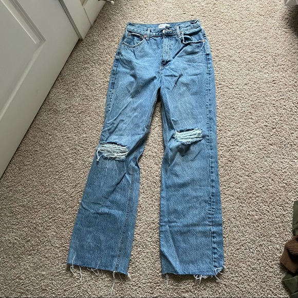 Zara Wide Leg Jeans - Picture 1 of 2